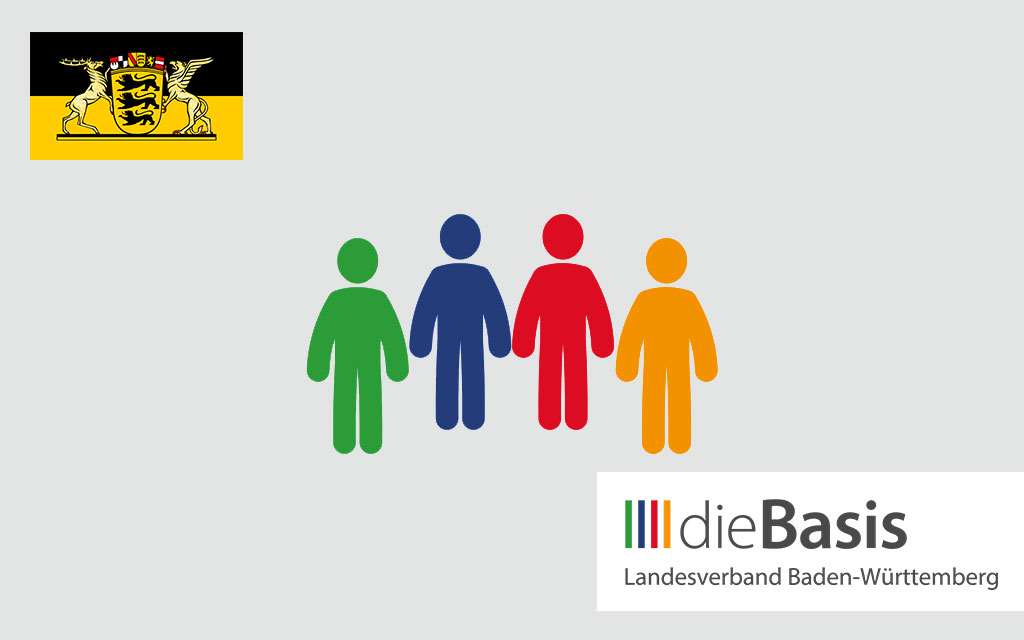 diebasis - Landesverband Baden-Württemberg - symbolisches Gruppenbild mit Personas in Säulenfarben