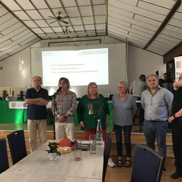 Der Landesvorstand 2026 dieBasis Baden-Württemberg e.V. wurde neu gewählt